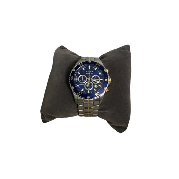 Bulova Marine Star Chronograph Stainless Steel Men's Quartz Watch 98B400